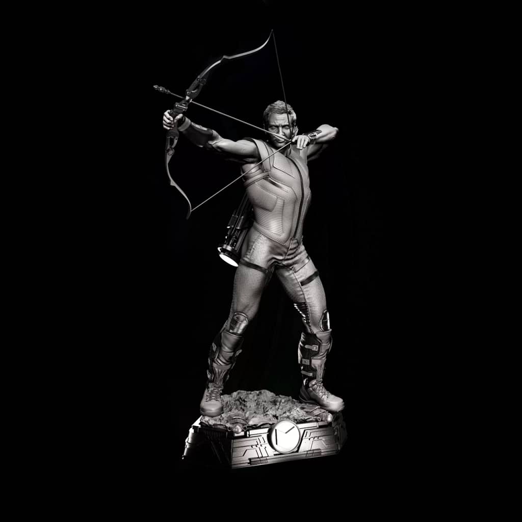 Escultura Gavião Arqueiro - Avengers Assemble - com 39 cm de altura