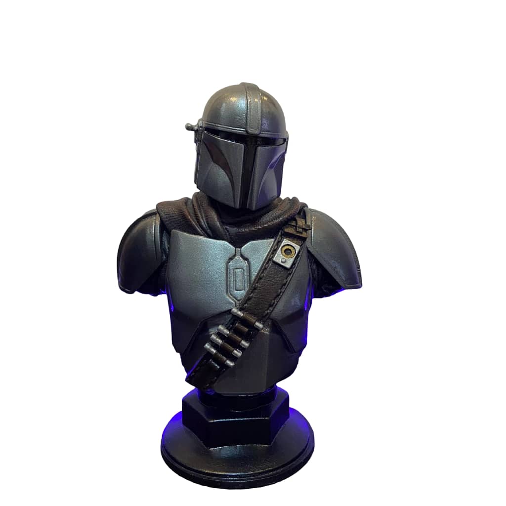 Busto Mandalorian com 17 cm de altura