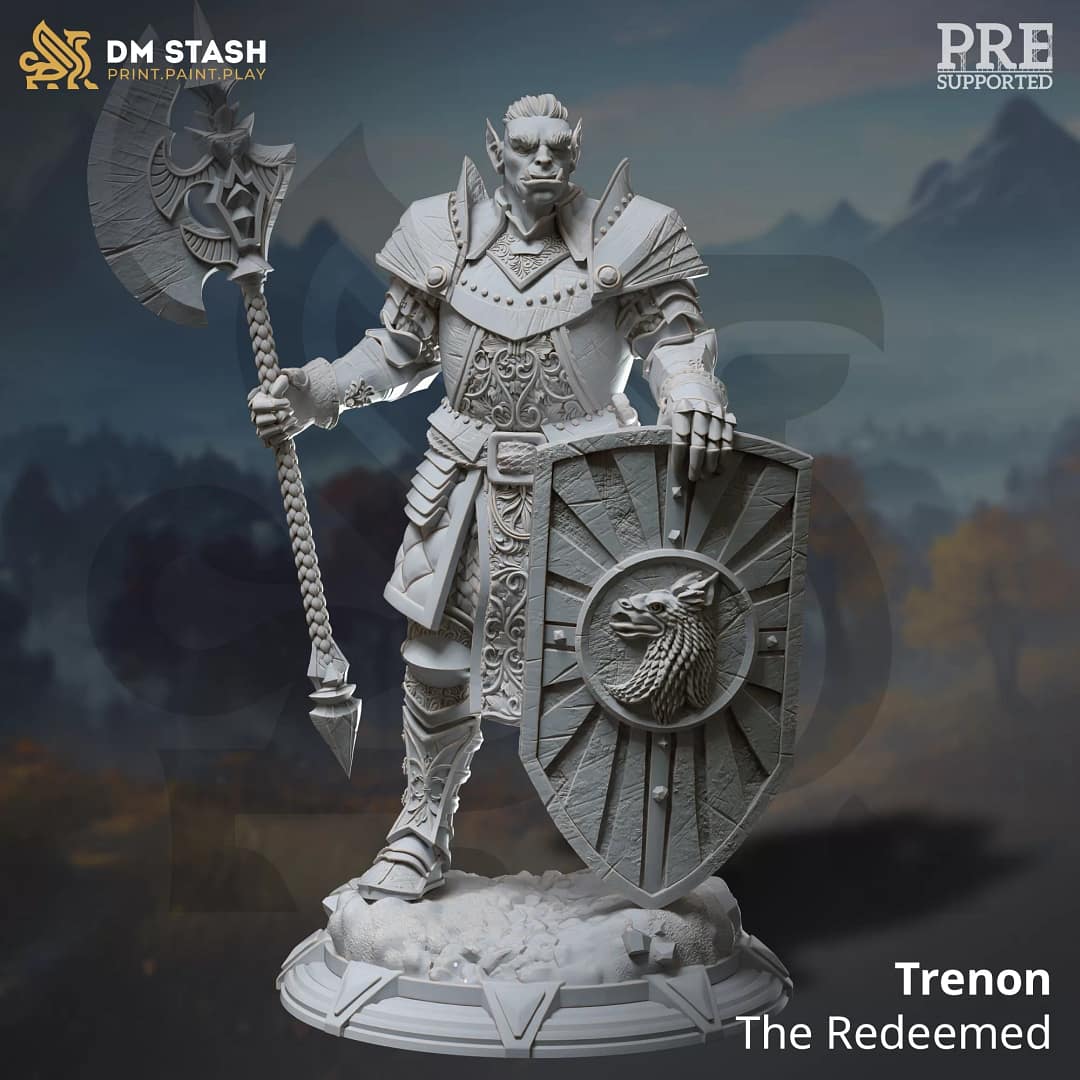 Miniatura Trenon the Redeemed para RPG - Coleção The Dragon Pact