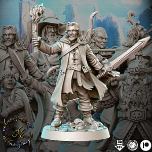 Miniatura Belevor (Aragorn) para RPG - Coleção Against the Shadow