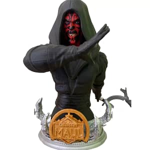 Busto Darth Maul com 20 cm de altura
