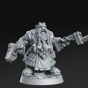 Miniatura Grangir Thunderclap para RPG - Coleção The Royal Guard
