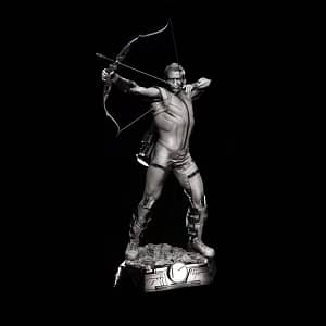 Escultura Gavião Arqueiro - Avengers Assemble - com 39 cm de altura