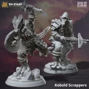 Miniaturas Kobold Scrappers para RPG - Coleção The Dragon Pact