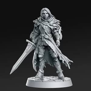 Miniatura Lydia, The Lioness para RPG - Coleção The Royal Guard