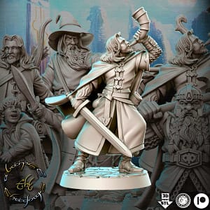 Miniatura Orlando Bogamir (Boromir) para RPG - Coleção Against the Shadow