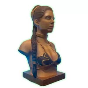Busto Princesa Leia com 17,5 cm de altura