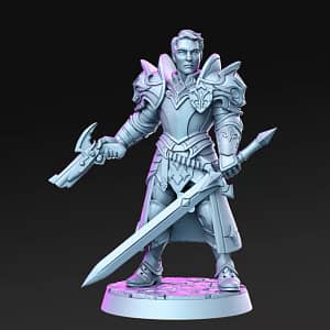Miniatura Sir Kris para RPG - Coleção The Royal Guard Vol. 2