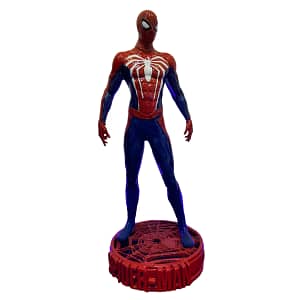 Escultura do Homem Aranha com traje do jogo de PS4 em Impressão 3D - Detalhes Incríveis e Qualidade Duradoura