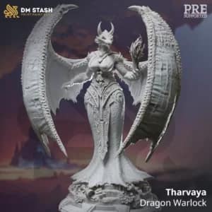 Miniatura Tharvaya para RPG - Coleção The Dragon Pact