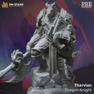 Miniatura Tharvian para RPG - Coleção The Dragon Pact