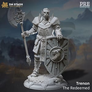 Miniatura Trenon the Redeemed para RPG - Coleção The Dragon Pact