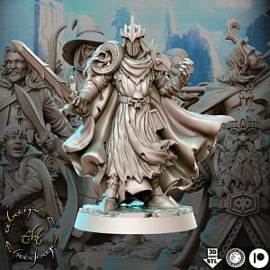 Miniatura Ul-agmoth (Witch King Angmar) para RPG - Coleção Against the Shadow