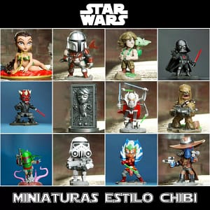 Miniaturas Star Wars Chibi para Colecionadores e Fãs