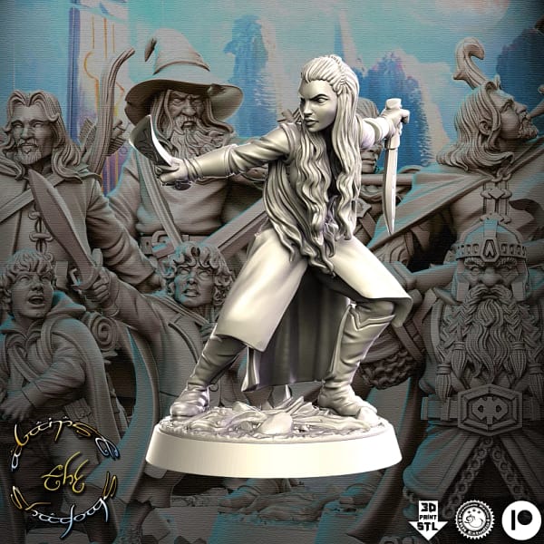 Kit de 19 Miniaturas RPG e jogos de tabuleiro baseado no Senhor Dos Anéis - Image 22