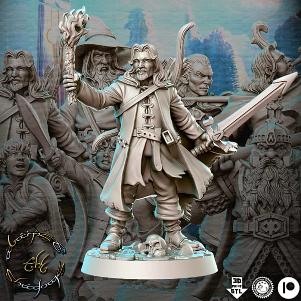 Kit de 19 Miniaturas RPG e jogos de tabuleiro baseado no Senhor Dos Anéis - Image 21