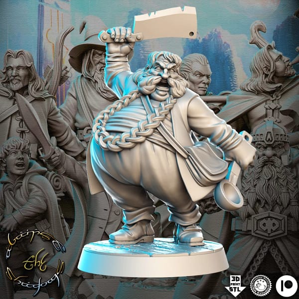 Miniatura Bomb (Bombur) para RPG - Coleção Against the Shadow