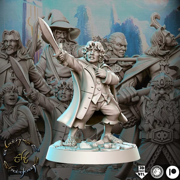 Kit de 19 Miniaturas RPG e jogos de tabuleiro baseado no Senhor Dos Anéis - Image 17