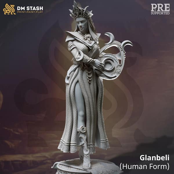Miniatura Glanbeli (Human)  para RPG - Coleção The Dragon Pact