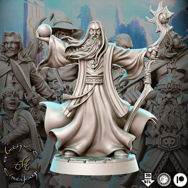 Kit de 19 Miniaturas RPG e jogos de tabuleiro baseado no Senhor Dos Anéis - Image 16