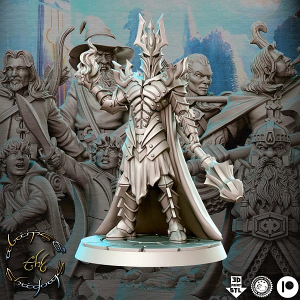 Kit de 19 Miniaturas RPG e jogos de tabuleiro baseado no Senhor Dos Anéis - Image 14