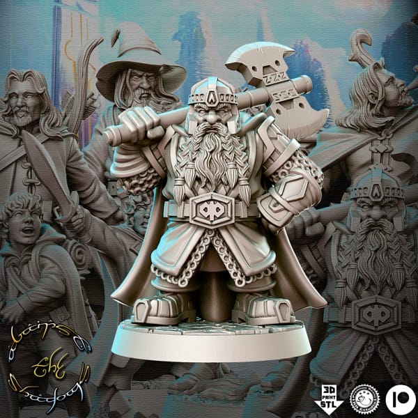 Kit de 19 Miniaturas RPG e jogos de tabuleiro baseado no Senhor Dos Anéis - Image 7