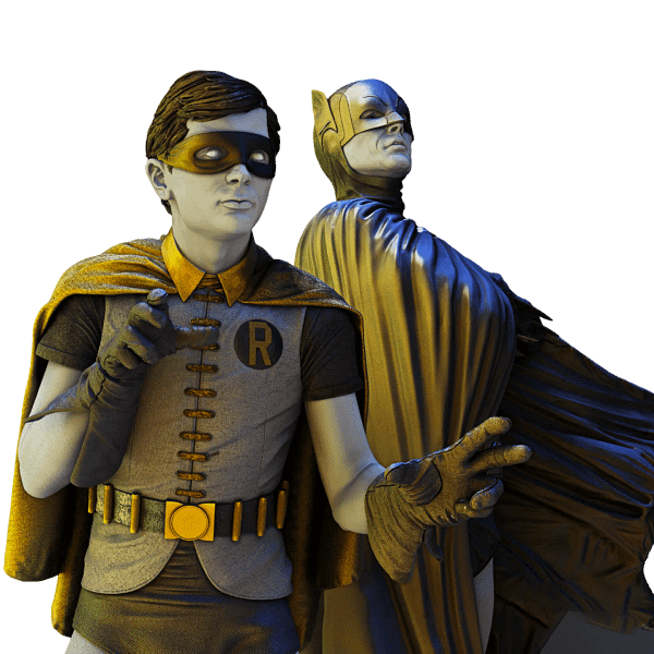 Diorama Batman e Robin Classicos (Adam West e Burt Ward) - Image 3