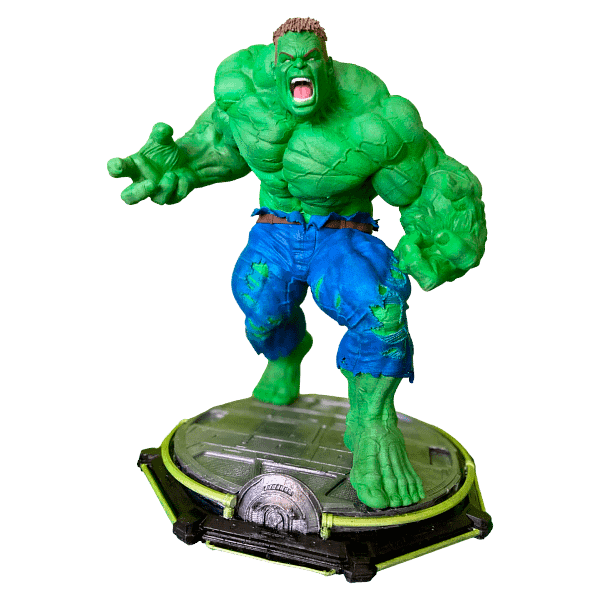 Escultura do Incrível Hulk com detalhes Incríveis e qualidade Surpreendente! (Escala 1/6 - 22 cm)