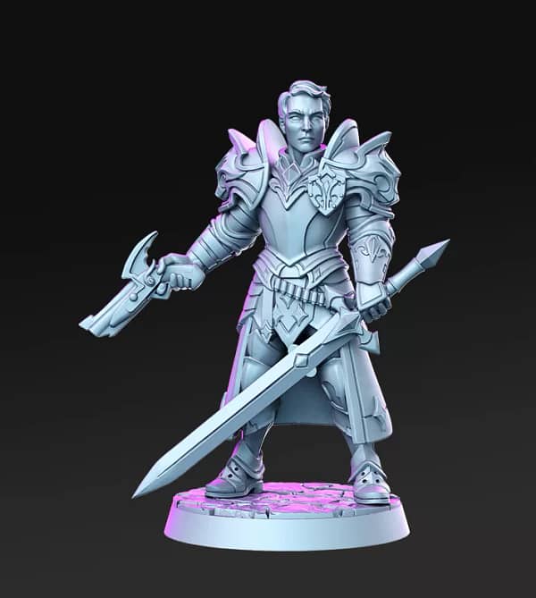 Miniatura Sir Kris para RPG - Coleção The Royal Guard Vol. 2