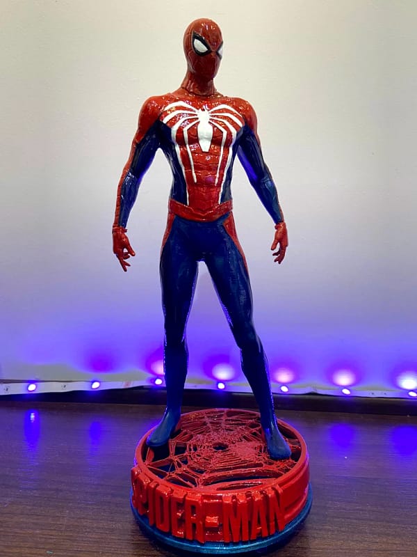 Escultura do Homem Aranha com traje do jogo de PS4 em Impressão 3D - Detalhes Incríveis e Qualidade Duradoura - Image 7