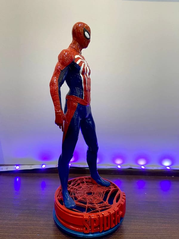 Escultura do Homem Aranha com traje do jogo de PS4 em Impressão 3D - Detalhes Incríveis e Qualidade Duradoura - Image 6