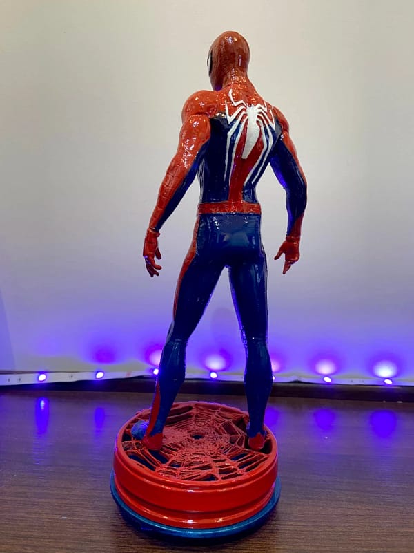 Escultura do Homem Aranha com traje do jogo de PS4 em Impressão 3D - Detalhes Incríveis e Qualidade Duradoura - Image 5
