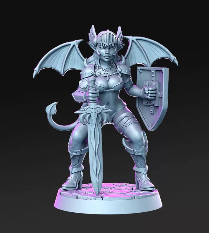 Miniatura Xyrena Sukubus para RPG - Coleção The Royal Guard Vol. 2